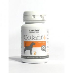 Colafit 4 na klouby pro psy černé/bílé 50 tbl
