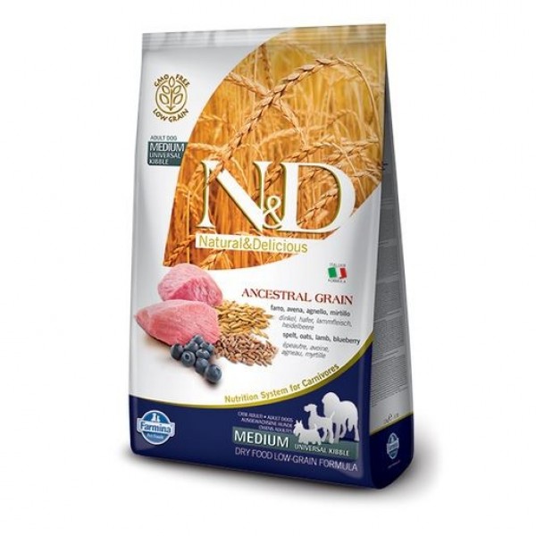 N&D Low Grain Adult Lamb & Blueberry 12 kg