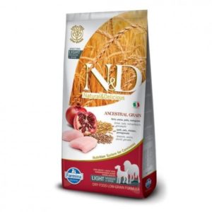 N&D Low Grain Adult Light M/L Chicken & Pomegranate 12 kg