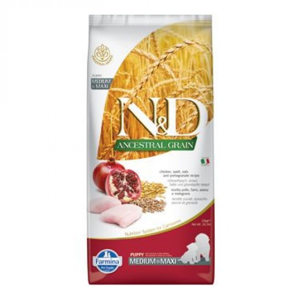 N&D Low Grain Puppy M/L Chicken & Pomegranate 12 kg