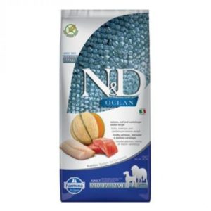 N&D Ocean Adult M/L Salmon & Cod & Melon 12 kg