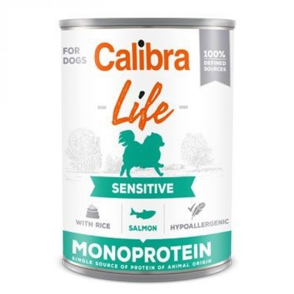 Calibra Life konz. Sensitive Salmon with rice 400 g