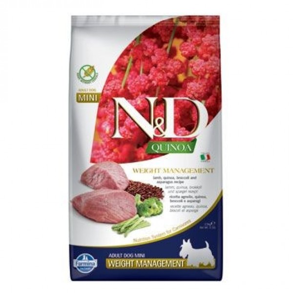 N&D Quinoa Weight Management Lamb &Broccoli Mini 2