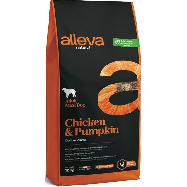 Alleva Natural Dry Adult Chicken&Pumpkin Maxi 12 kg