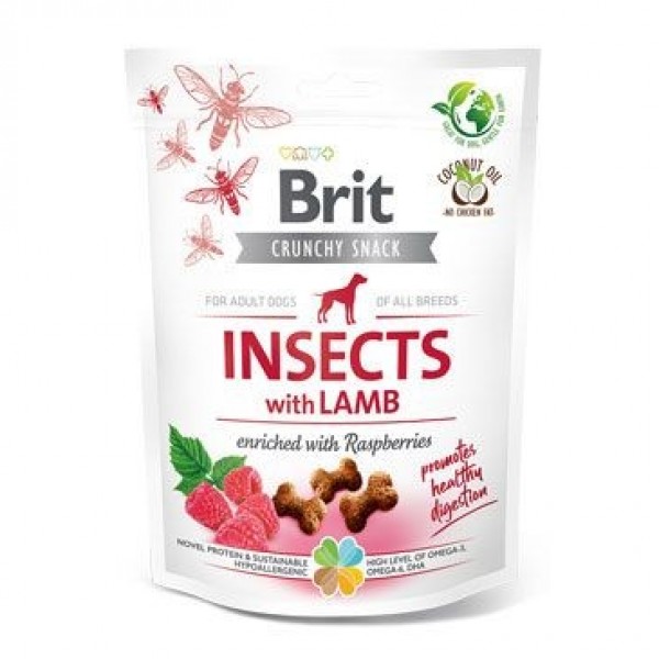 Brit Care Crunchy Cracker Insect & Lamb & Raspberries 200 g