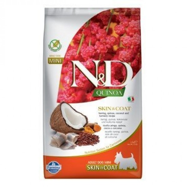 N&D Quinoa Skin&Coat Herring &Coconut Mini 800 g