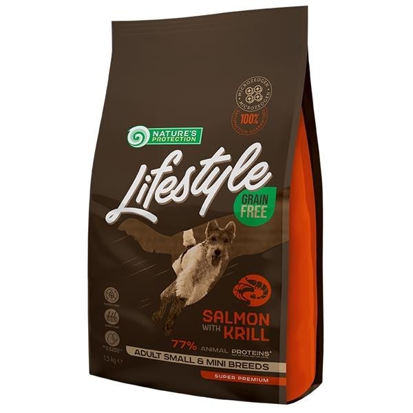 Nature's Protection Dry LifeStyle Grain Free Salmon Small Breed 1