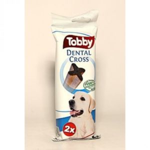 TOBBY pochoutka dentální DENTAL CROSS L 100 g 2 ks