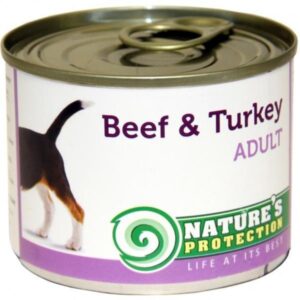Nature's Protection konzerva Adult Beef&Turkey 200 g