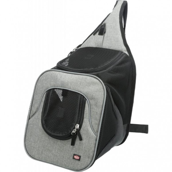 Nylonový batoh SAVINA klokanka 30x26x33 cm černo-šedý