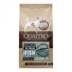 Quattro Dry Small Breed Senior/Dieta Ryby&Krill 1
