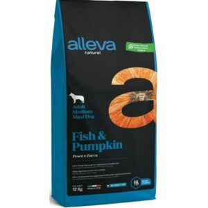 Alleva Natural Dry Adult Fish&Pumpkin Medium/Maxi 12 kg