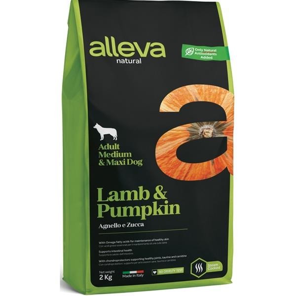 Alleva Natural Dry Adult Lamb&Pumpkin Medium/Maxi 2 kg