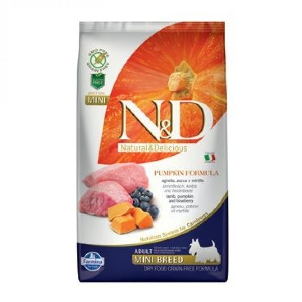 N&D Grain Free Pumpkin Adult Mini Lamb & Blueberry 2