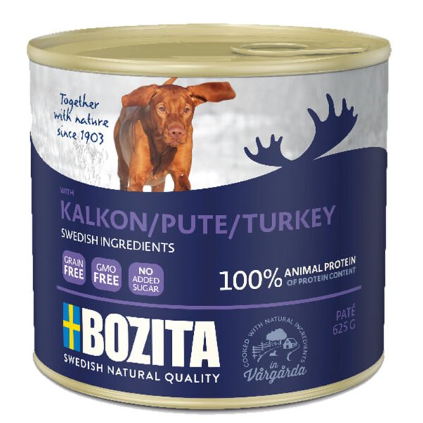 Bozita Paté konzerva 6 x 625 g - s krůtím