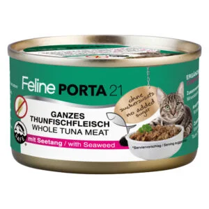 Feline Porta 21 Krmivo pro kočky 6 x 90 g - Tuňák a mořské řasy
