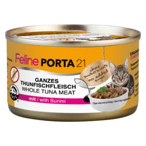 Feline Porta 21 Krmivo pro kočky 6 x 90 g - Tuňák se surimi