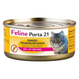 Feline Porta 21 krmivo pro kočky 6 x 156 g - Tuňák s aloe