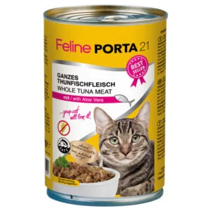 Feline Porta 21 pro kočky 6 x 400 g - Tuňák s aloe
