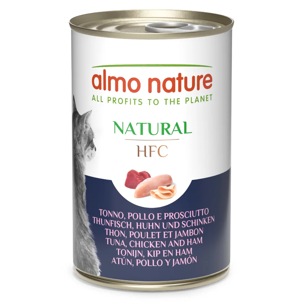 Almo Nature HFC 12 x 140 g - Tuňák a kuře se šunkou