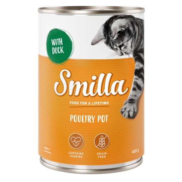 Smilla konzerva s drůbežím 6 ks (6 x 400 g) - jemné drůbeží s kachním