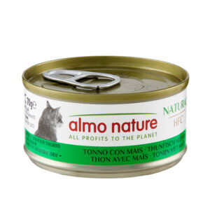 Almo Nature HFC Natural 24 x 70 g výhodné balení - tuňák a kukuřice