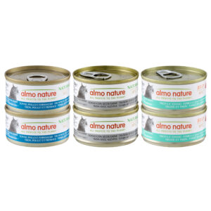 Almo Nature HFC Natural 24 x 70 g výhodné balení - Mix tuňák 3 druhy