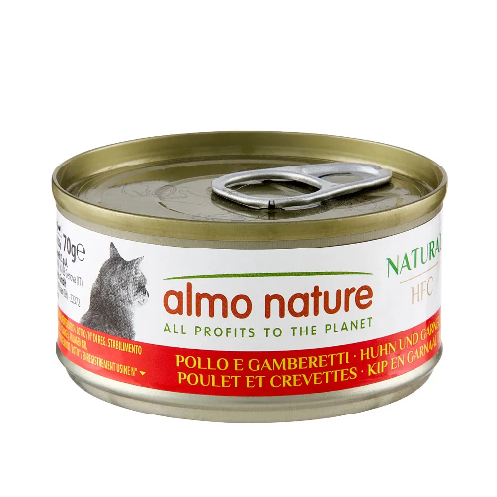 Almo Nature HFC Natural 6 x 70 g - kuřecí a krevety