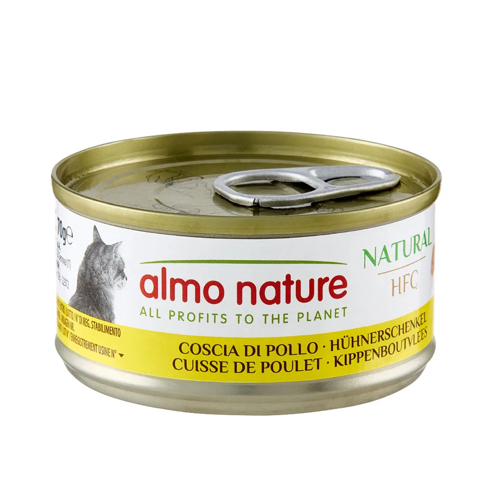 Almo Nature HFC Natural 6 x 70 g - kuřecí stehno