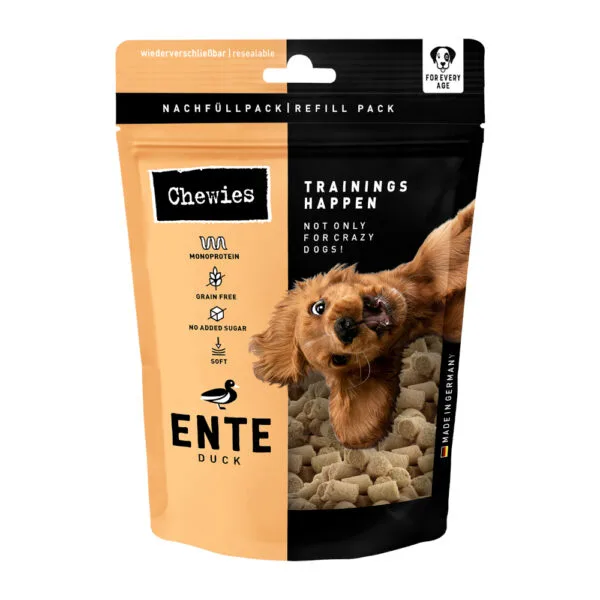 Chewies tréninkové pamlsky - výhodné balení: kachna 4 x 175 g