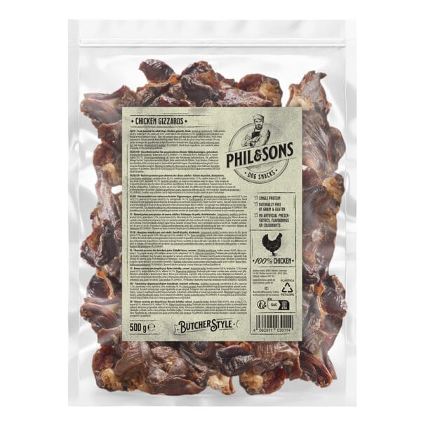 Phil & Sons kuřecí žaludky - 5 x 500 g