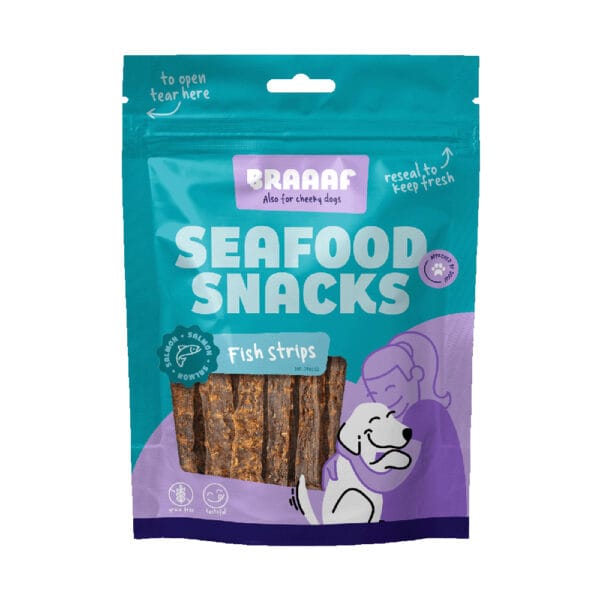 Braaaf snacky - 15 % sleva -Fish Strips 70 g