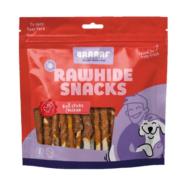Braaaf snacky - 15 % sleva - Roll Sticks Chicken 12