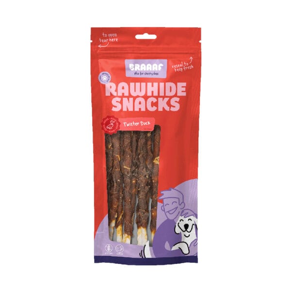 Braaaf snacky - 15 % sleva - Twister s kachním 25 cm (8 kusů)