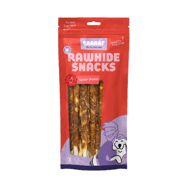 Braaaf snacky - 15 % sleva - Twister s kuřecím  25 cm (8 kusů)