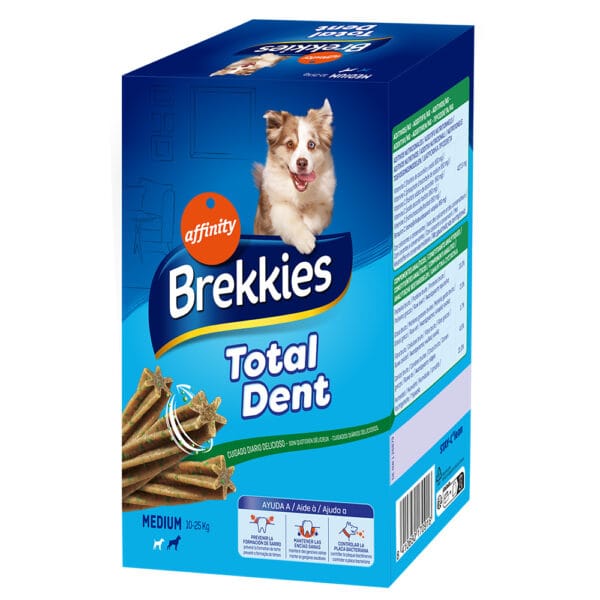 Brekkies Total Dent pro středně velké psy - 4 x 180 g