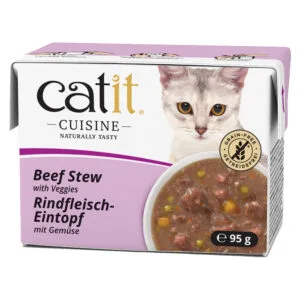 Catit Cuisine Stew 24 x 95 g - výhodné balení - hovězí se zeleninou