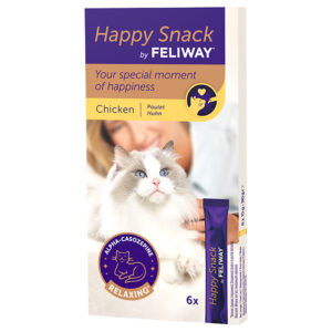 Feliway Happy Snack s kuřecím - 6 ks (cca 90 g)