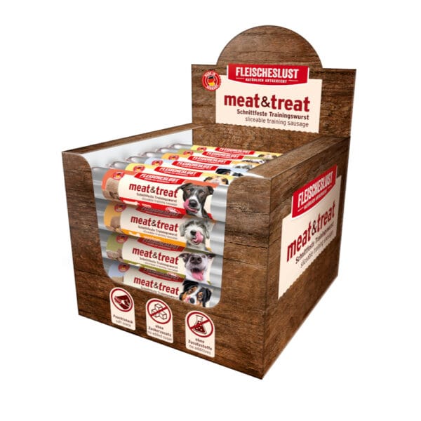 Fleischeslust meat & treat 33 ks (33 x 80 g) - míchané balení I (5 druhů)
