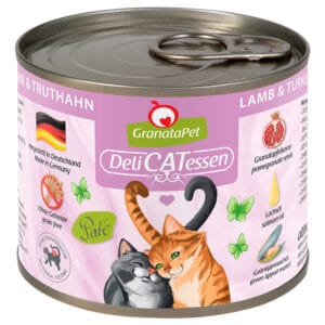GranataPet DeliCatessen 12 x 200 g - Jehněčí & krocan