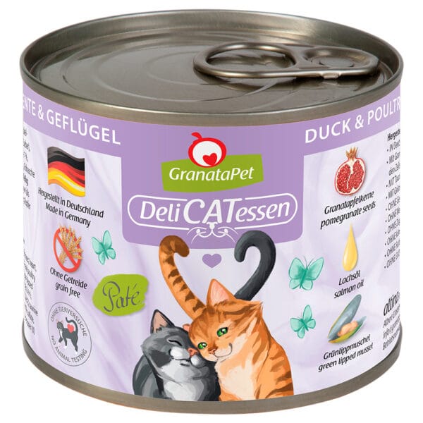 GranataPet DeliCatessen 12 x 200 g - Kachna & drůbeží