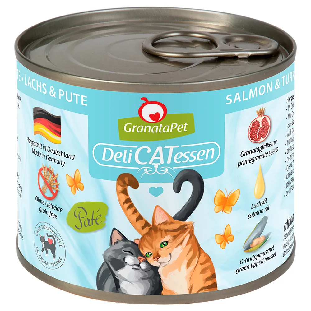 GranataPet DeliCatessen 12 x 200 g - Losos & krůtí