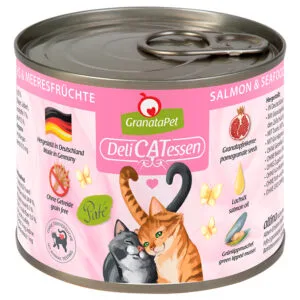 GranataPet DeliCatessen 12 x 200 g - Losos & mořské plody