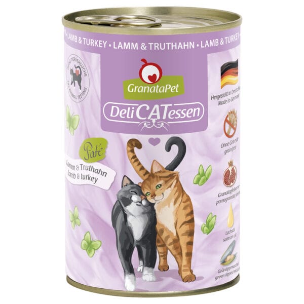 GranataPet DeliCatessen 12 x 400 g - Jehněčí & krocan