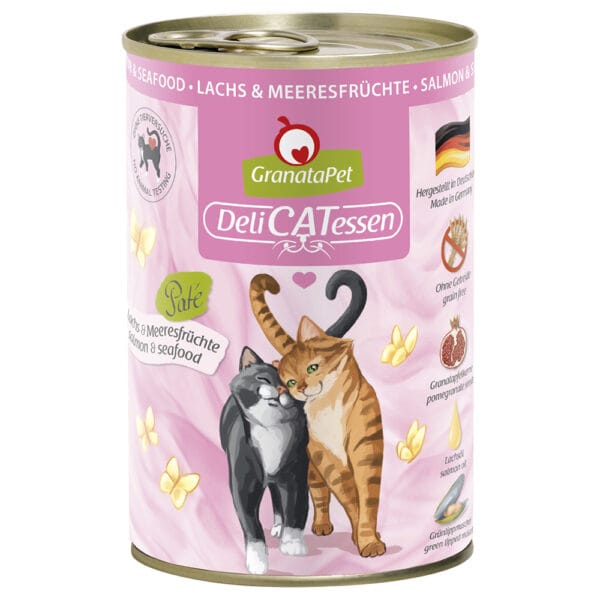 GranataPet DeliCatessen 12 x 400 g - Losos & mořské plody