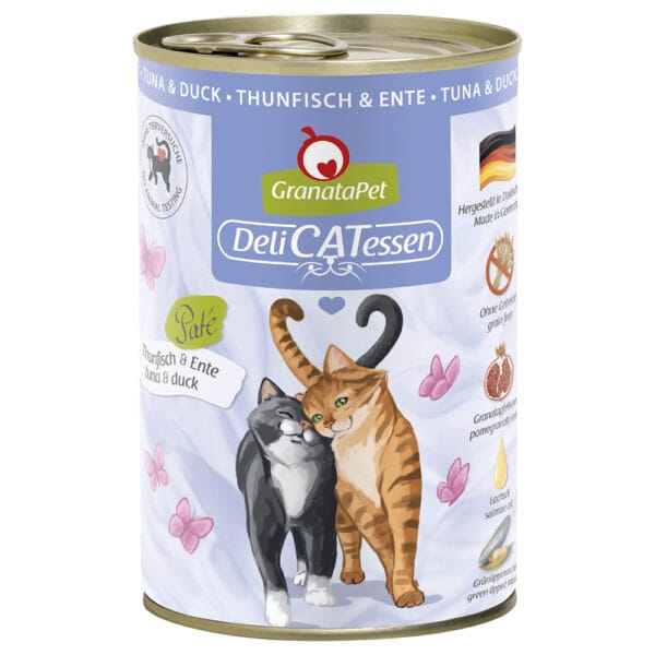 GranataPet DeliCatessen 12 x 400 g - Tuňák & kachna