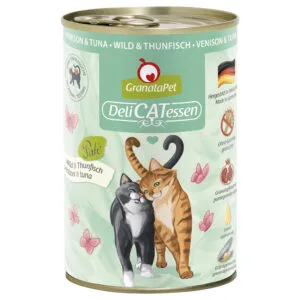 GranataPet DeliCatessen 12 x 400 g - Zvěřina & tuňák