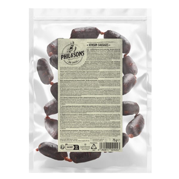 Párečky z jeleního masa - 8 x 75 g