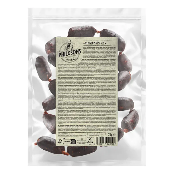 Párečky z jeleního masa - 8 x 75 g