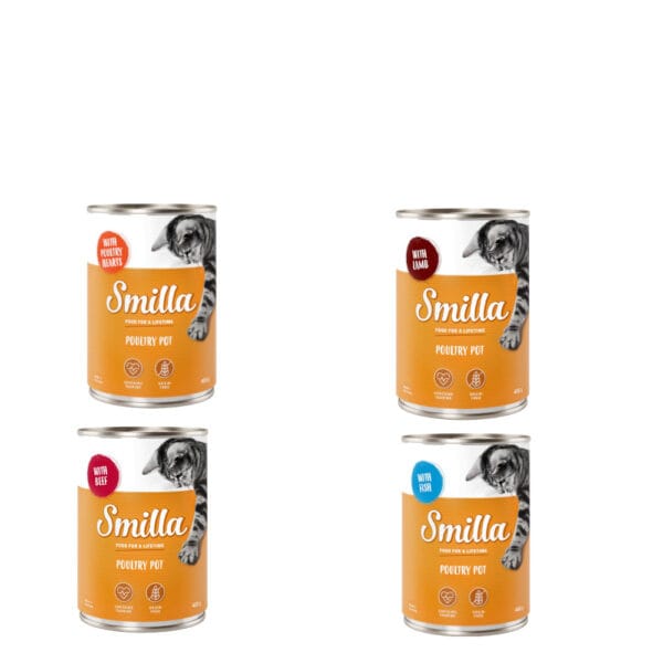 Smilla konzerva s drůbežím 6 ks (6 x 400 g) - míchané balení